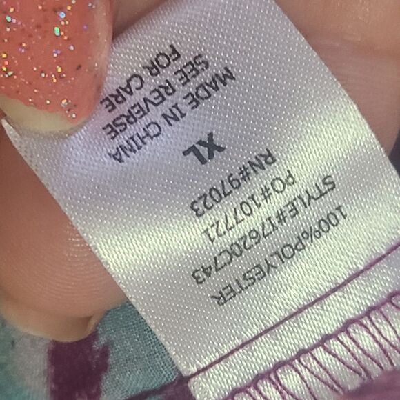 Miken Womens Chevron-Print Cross-Back Poncho Dress Swim Cover-Up - Picture 3 of 7